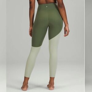 NWT Lululemon Nulu Color Block High-Rise Crop Leggings 23” Sz 14